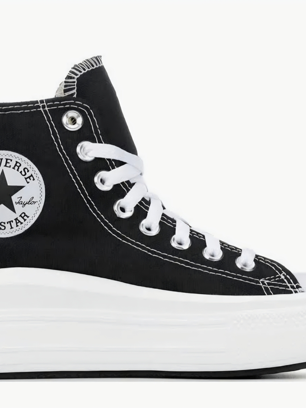 Converse Black and White Platform High-Top Sneaker